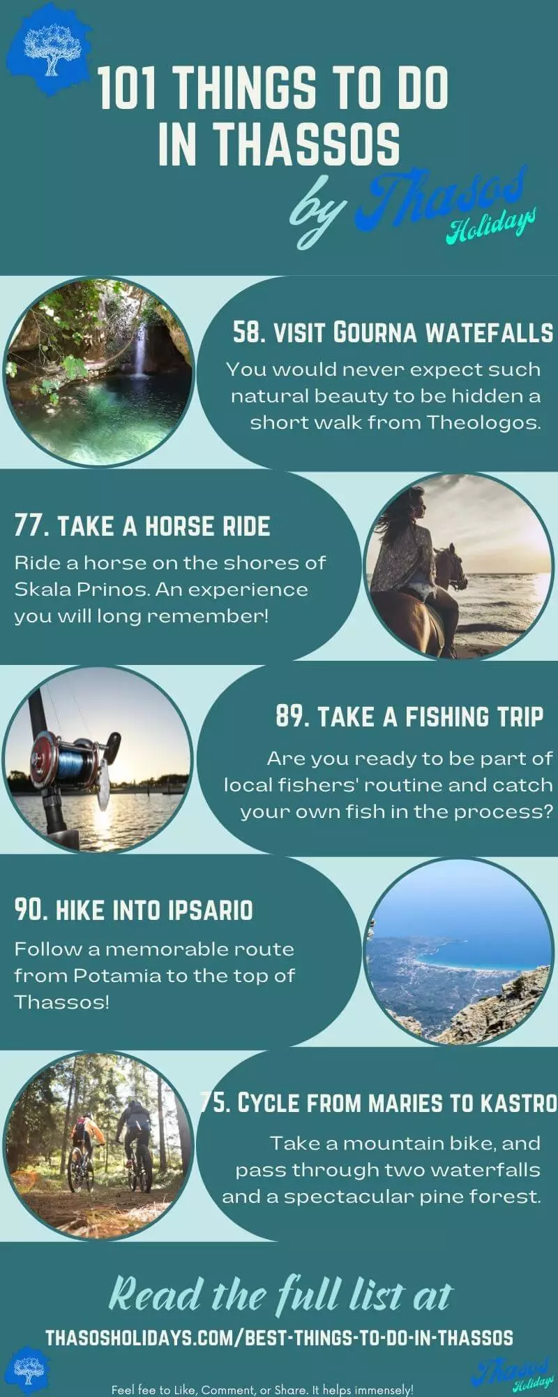 Infographic Things to Do In Thassos