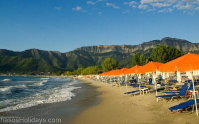 Get to know Golden Beach Thassos: everything you ever asked about the longest beach of Thassos!