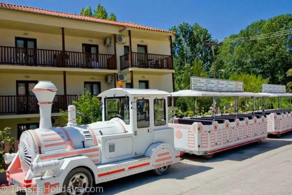 Tourist Train Thassos one of the fun trains on the island