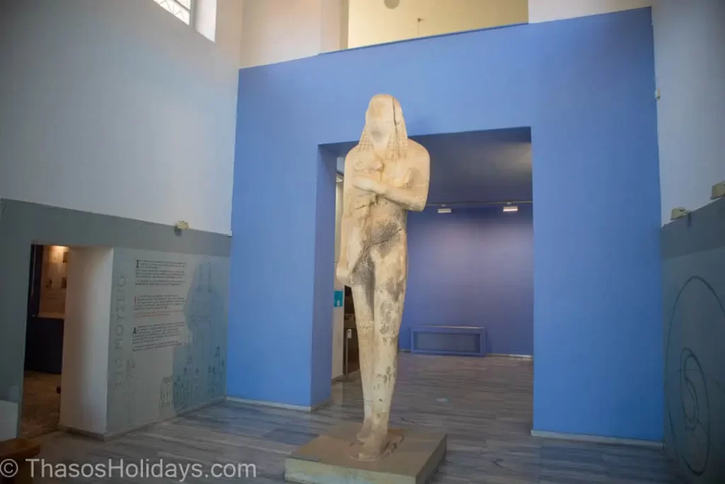 The Kouros in the Archaeological Museum of Thassos