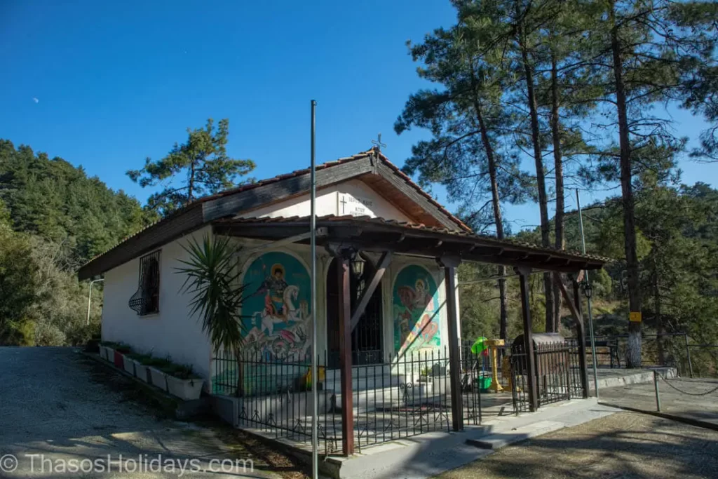 St Dimitrios Church on the wat to Akropolis from the East Side in Thassos town