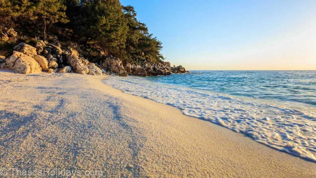 Marble Beach during winter Thassos Travel Tips