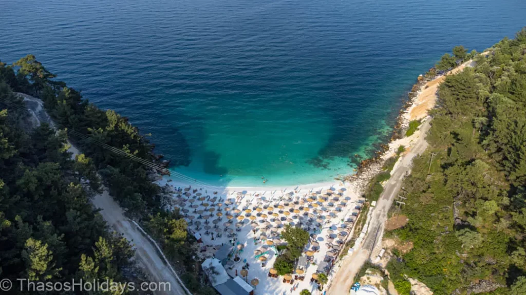 The view from Marble Beach Thassos