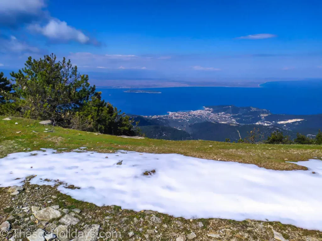 winter in thassos